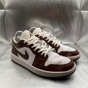 Size‎ 7.5 Nike Air Jordan 1 Low Retro White Team Red Womens Sneakers DC0774-116